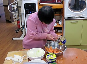 10월 7일 요리활동 - 참치전, 김치찌개