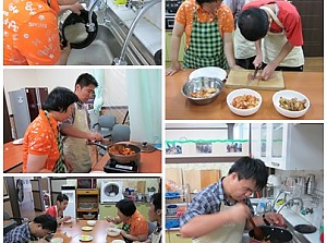 도움반 요리활동(김치볶음밥)