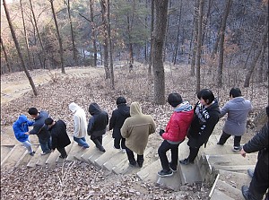 도움반 체육활동 등산