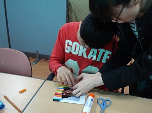 방과 후 교실 - 미술활동(종이말이 액자 만들기) 4/13