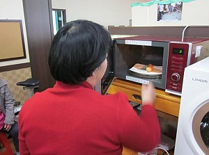 도움반 일상생활훈련(전자레인지 사용하기)