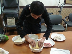 자립반 요리활동(돈가스)