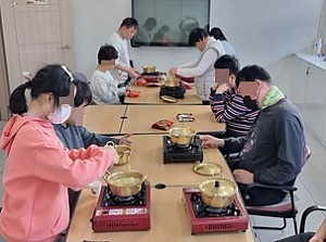 해냄반 일상생활지원사업 라면끓이기