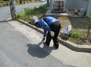 자립반 일상생활훈련(센터주변환경미화) 실시