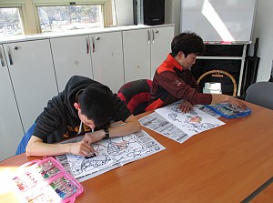 자립반 3월 미술활동 (색칠공부)