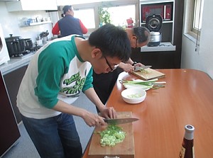 자립반 4월 요리활동(대파계란볶음밥)