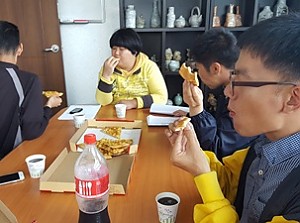 센터이용자 간식 후원 - 피자