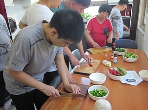 9월 도움반 요리활동(닭 칼국수)