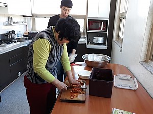 도움반 3월 요리활동(김치찌개)