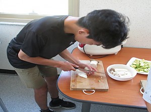 자립반 8월 요리활동(볶음밥)